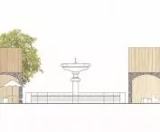 Cross-section of the main assembly