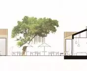 Cross-section of residential complex type B