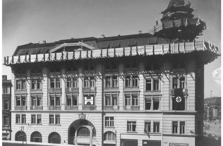 Przebudowa hotelu przez Niemców w 1940 roku