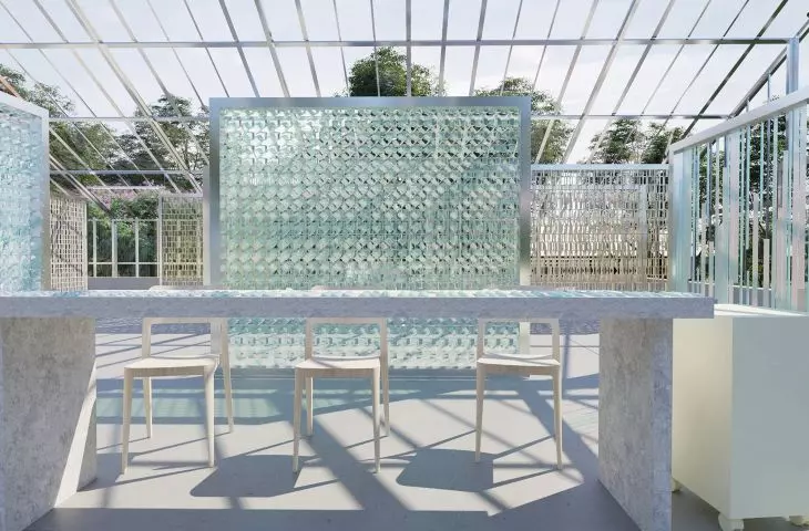 Interior of the workshop for working with precious stones