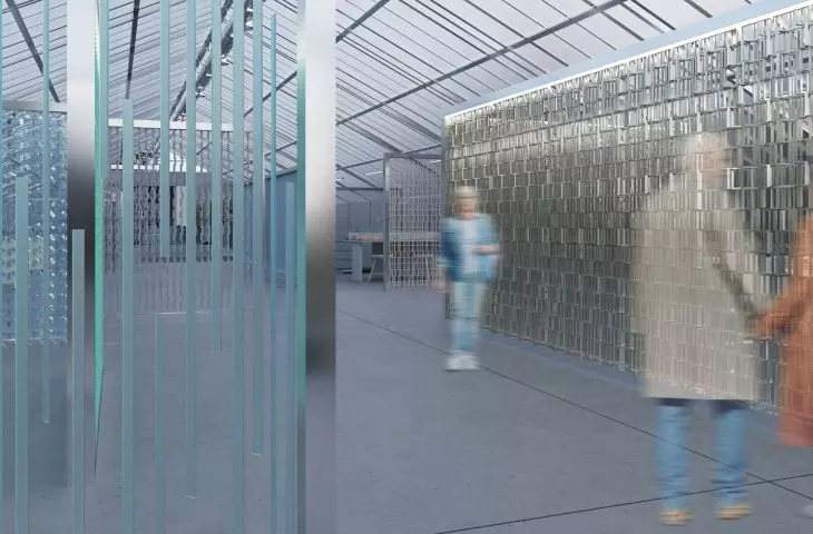 The interior of the designed facility, the use of electrochromic glass