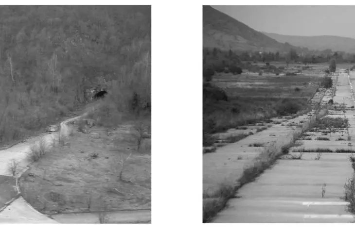 Photos of the road leading to the bunker