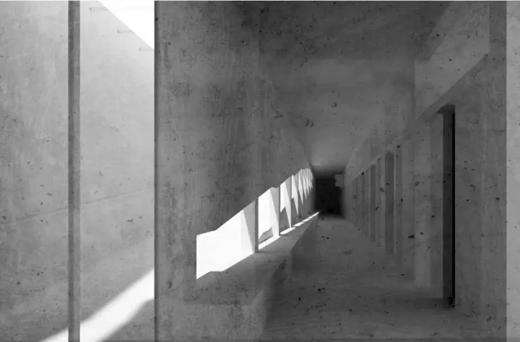 Visualization of the interior of the shelter