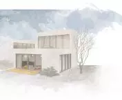 Prefabricated house, made of modules