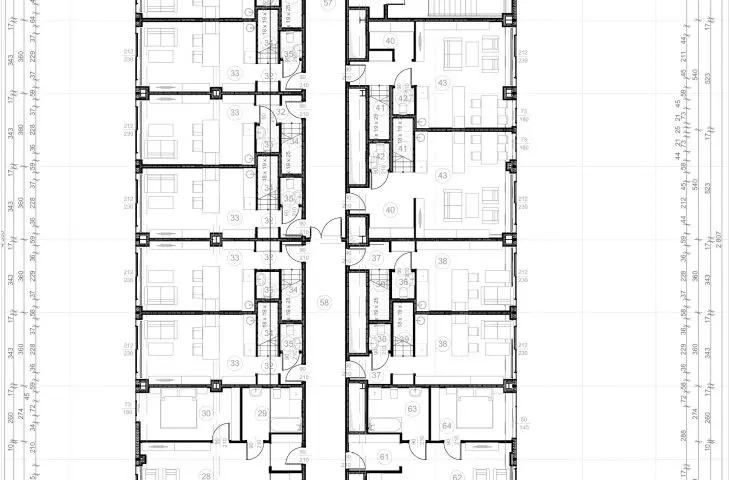 Design of residential and commercial building, level 3 plan