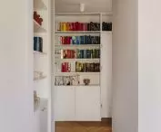 Bookshelves are an important element
