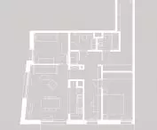 Apartment floor plan after changes