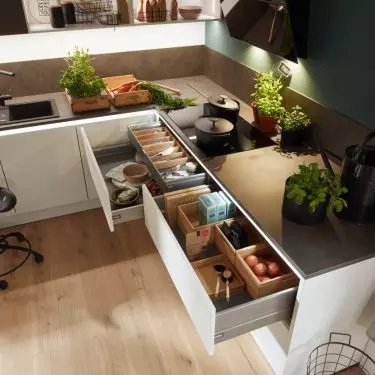 How you use your kitchen determines the number and type of cabinets