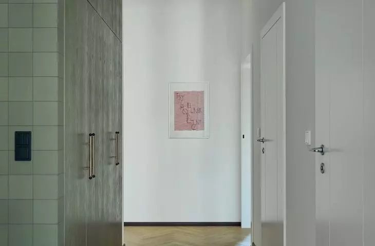 zielona zabudowa przedpokoju