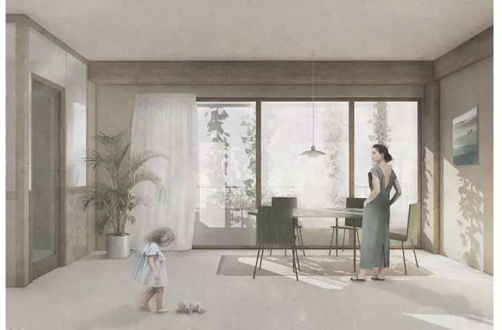 One of the designed apartments