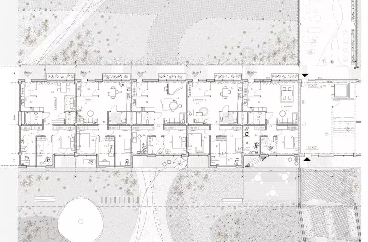 One of the second floor plan options
