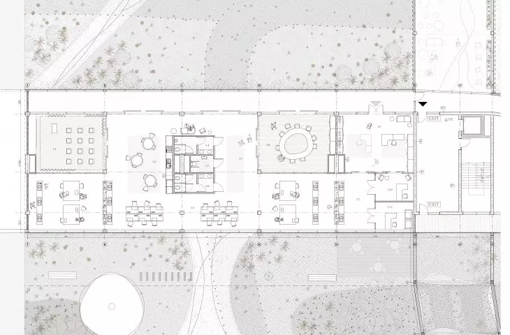 Second option of the second floor plan