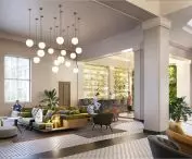 Wizualizacja holu nowego hotelu