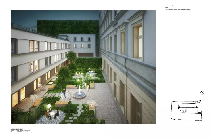 New courtyard