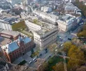 A bird's eye view of the post office project