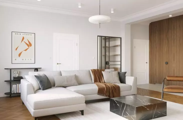 We like interiors in muted colors 
