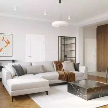 We like interiors in muted colors 