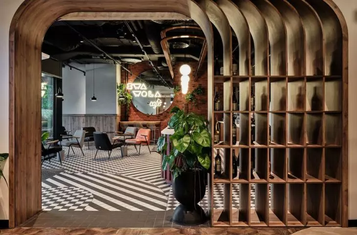 There is a cafe 