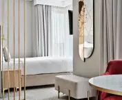 Bright interior of one of the hotel rooms