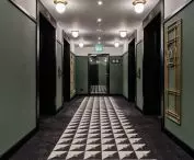 Corridor of the twelfth floor of the hotel
