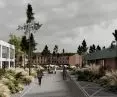 Ulica  Generała Józefa Chłopickiego tworzy główną oś urbanistyczną projektu