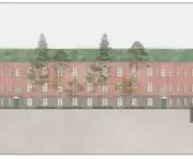 Adaptation of Fort St. James in Toruń, cross-section A-A