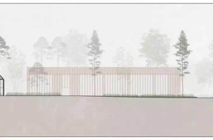 Adaptacja Fortu św. Jakuba w Toruniu, przekrój B-B
