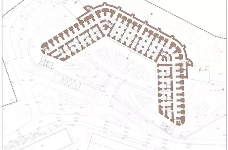 Adaptation of Fort St. James in Toruń, projection of level +2