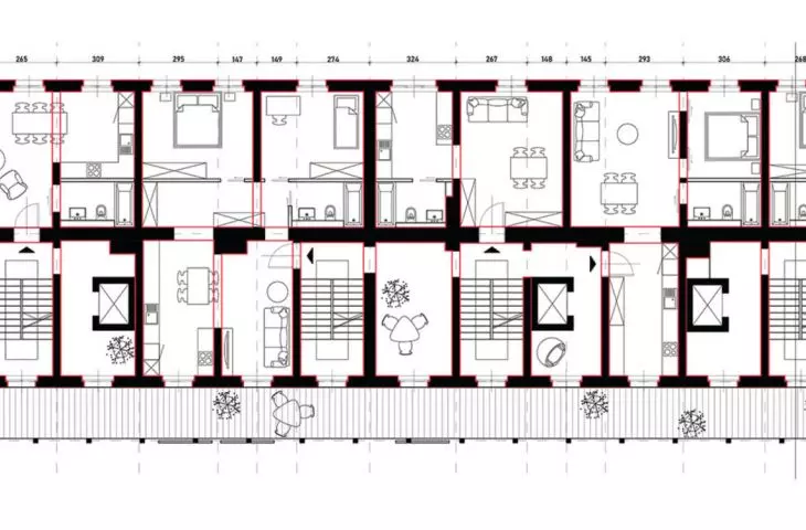 fragment of the plan of the historic part