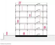 cross-section of new development