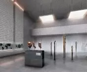 Exhibition space in the building 