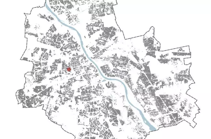 Center for Intercultural Dialogue project, location in Warsaw 