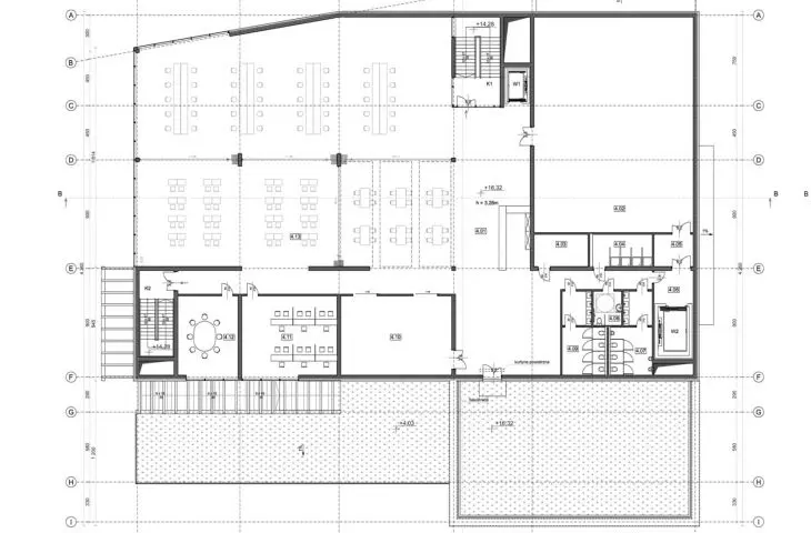 Project of the Center for Intercultural Dialogue, projection of the +4 level