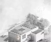 Center for Intercultural Dialogue project, axonometry