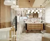 bright and spacious bathroom on the first floor