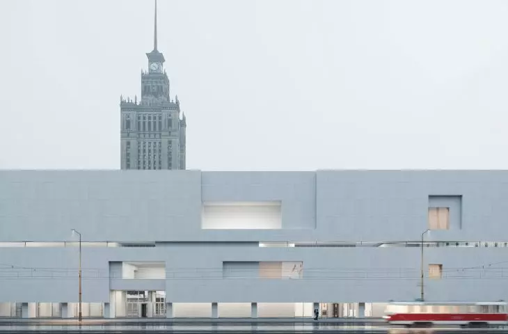 powstający budynek Muzeum Sztuki Nowoczesnej w Warszawie, proj.: Thomas Phifer and Partners