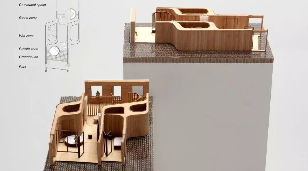 Wyróżnienie (ex aequo), proj.: „Healing House”