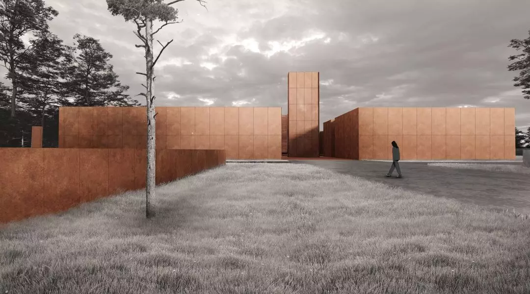 Wyróżnienie (ex aequo), proj.: „Lwowskie krematorium”