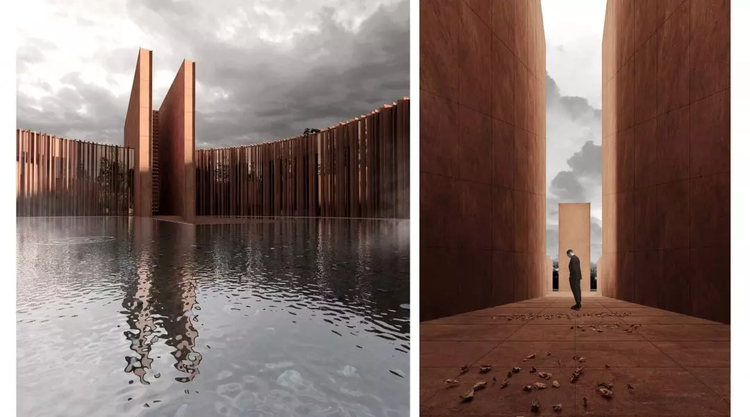 Wyróżnienie (ex aequo), proj.: „Lwowskie krematorium”