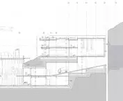 Projekt Centrum badań, przekrój C-C