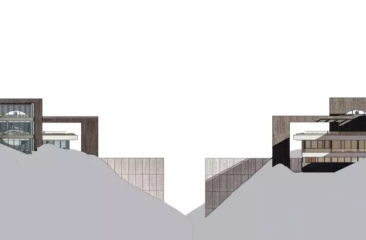 Projekt Centrum badań nad zmianami klimatu, elewacje