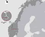 Projekt Centrum badań w Norwegii, mapa