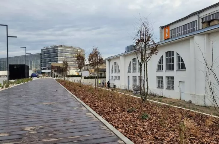 Hall No. 2 and the eastern edge of the MTP site