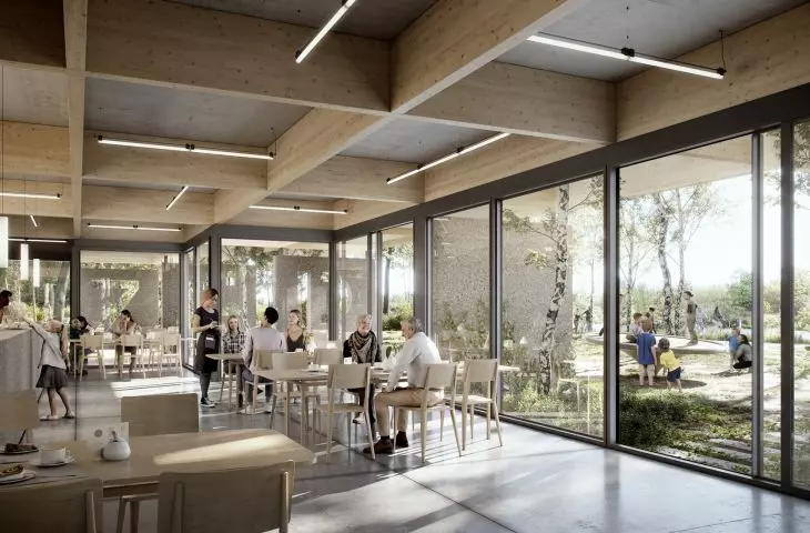 Visualization of the park cafe