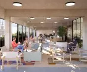 Ostatnie piętro to przestrzeń do m.in. coworkingu