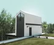  Phoenix two-storey house erected on prepared garage with floor slab