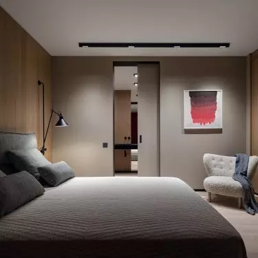 Atmospheric lighting creates a relaxing mood