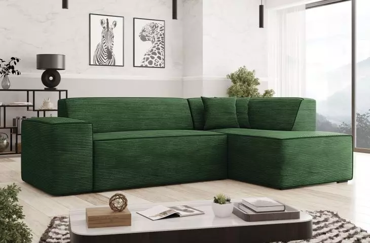 Modern corner sofa Ardisia Corduroy
