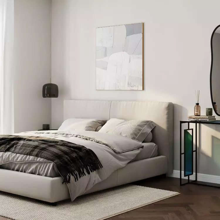 Mirror in black frame 