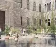 Courtyard in front of CK Zamek in Poznań - arrangement project